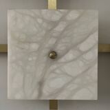 Marble and brass wall light