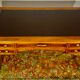 Flat desk in Mahogany Art Deco period 1920, marquetry of precious wood.
