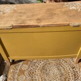 curry mandala shell toy chest / entryway bench