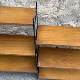 60s style modular self-supporting shelf, string tornado style