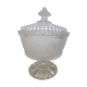 Bonbonnière en verre travaillé