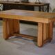 Table art déco en chêne par Léon et Maurice Jallot 1940’s
