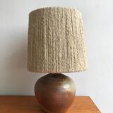 Sandstone lamp, rope lampshade