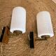 Pair of vintage teak and brass wall lights
