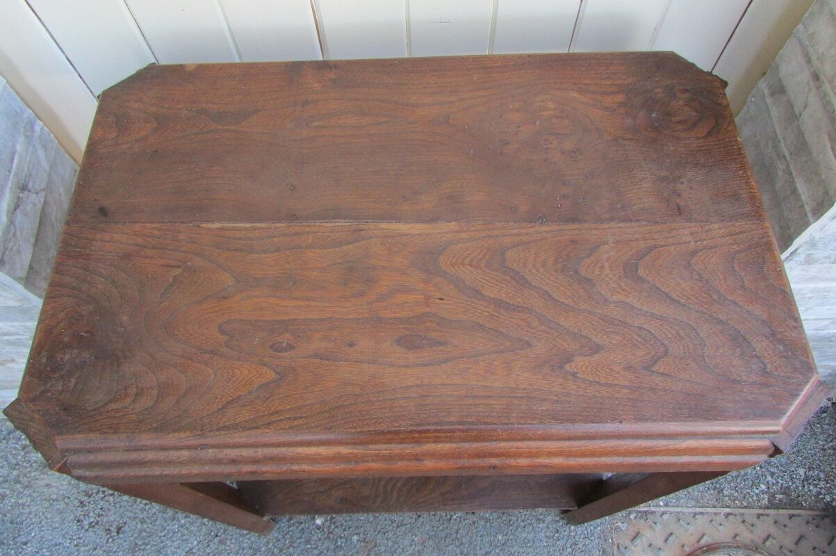 Coffee table, art deco service in solid wood