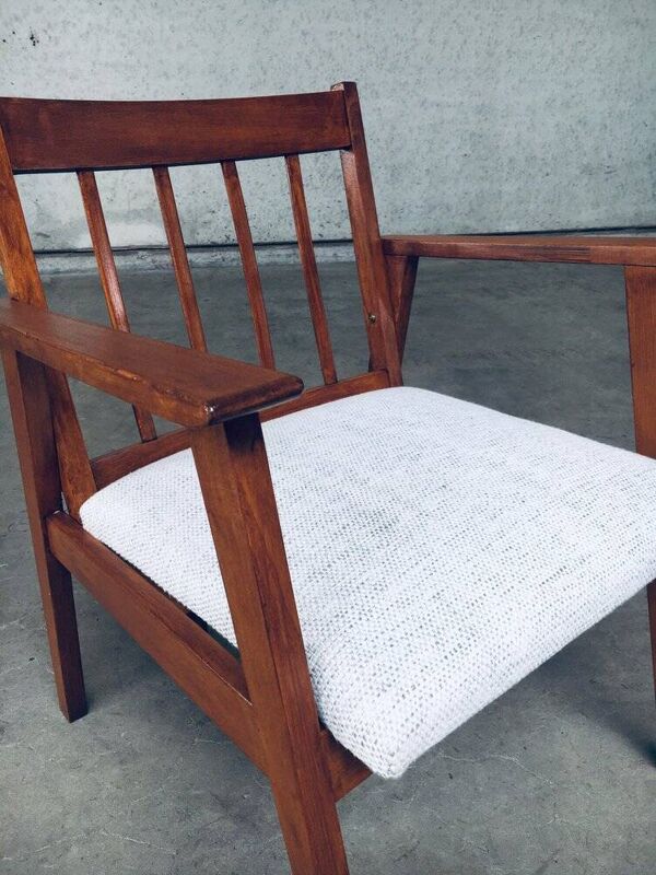 Mid-Century Modern Dutch Armchair Set, Netherlands, 1950s, Set of 3