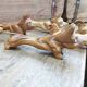 Set de 6 porte couteaux chien en bois
