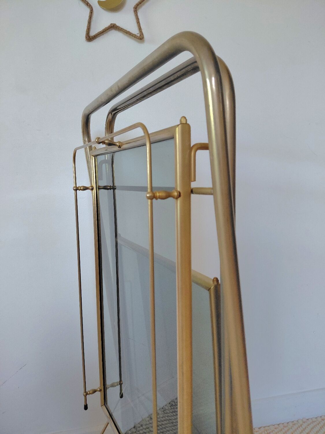 Desserte de bar pliante "Hollywood Regency"-Design Italien