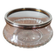 Glass cup and silver frame