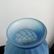 Art Deco vase in frosted blue glass