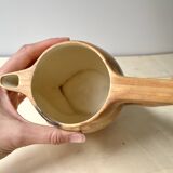 Vintage Grandjean Jourdan Vallauris faux wood coffee maker + sugar bowl