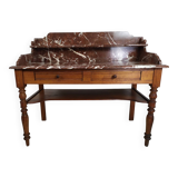 Burgundy marble dressing table