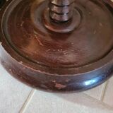 Floor lamp with press screw and jute