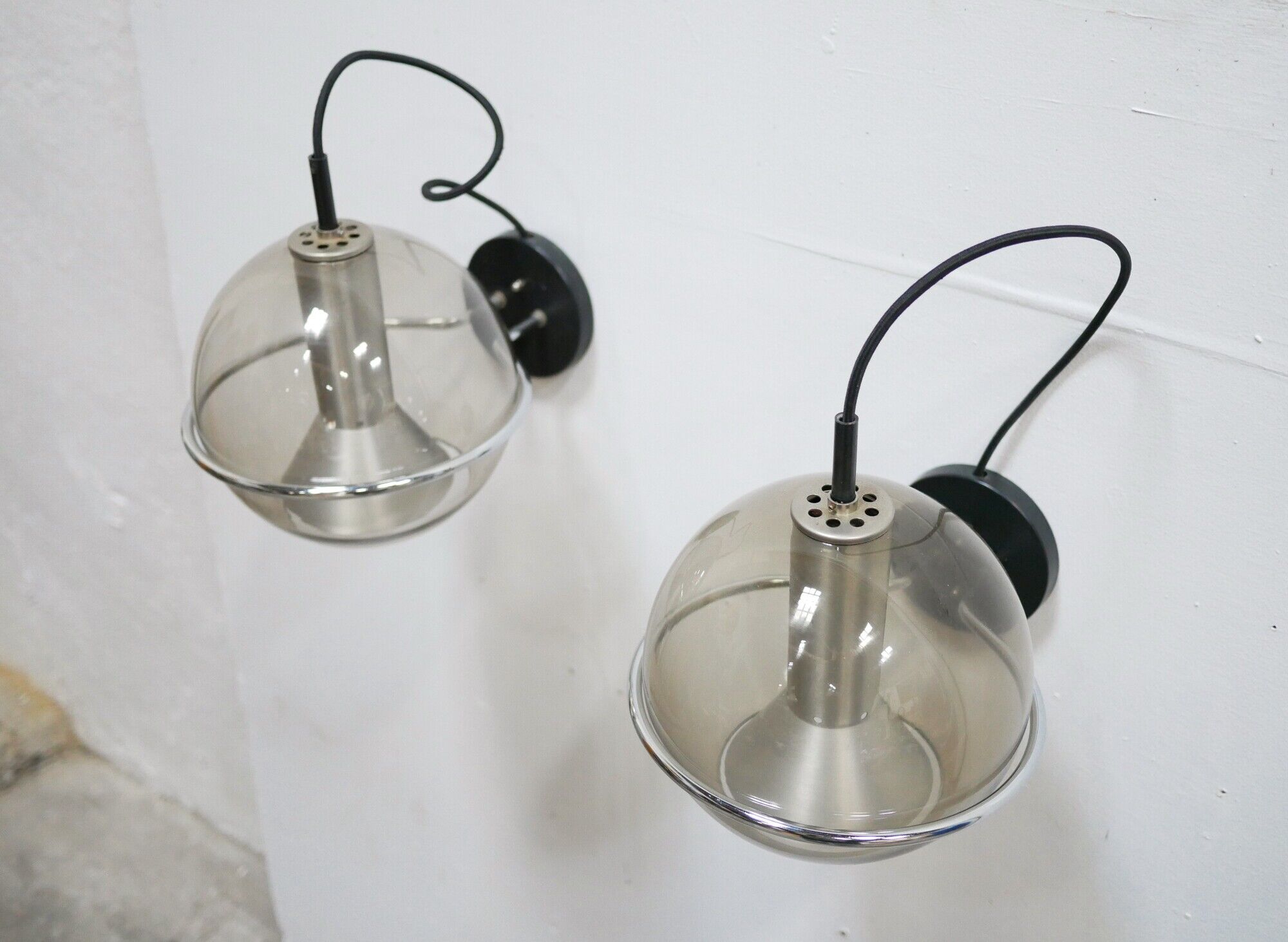 Pair of vintage wall sconces by Franck Ligtelijn for Raak editions
