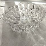 Set of Bohemian crystal salad bowls and candy dishes