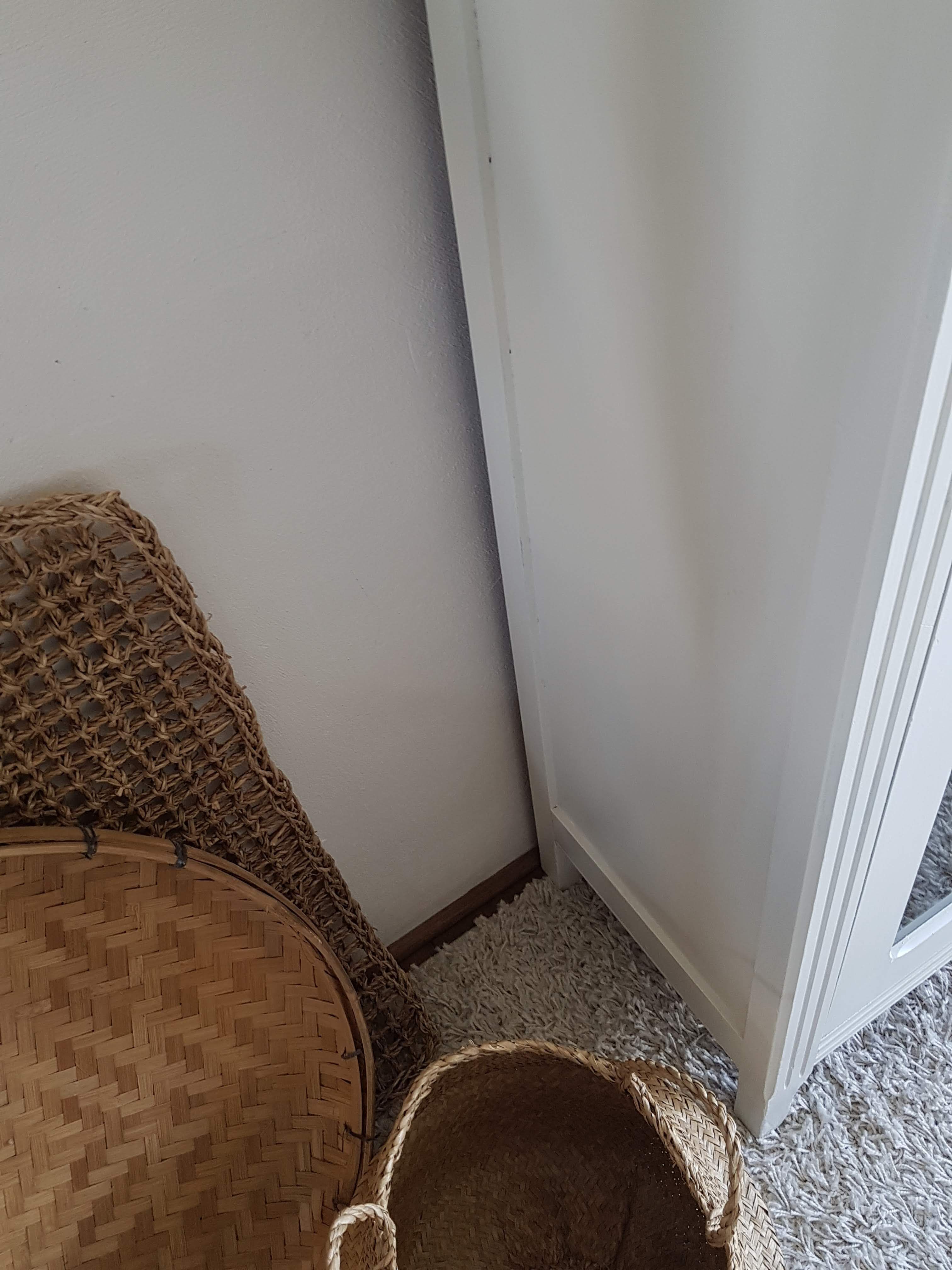 Old white parisian wardrobe