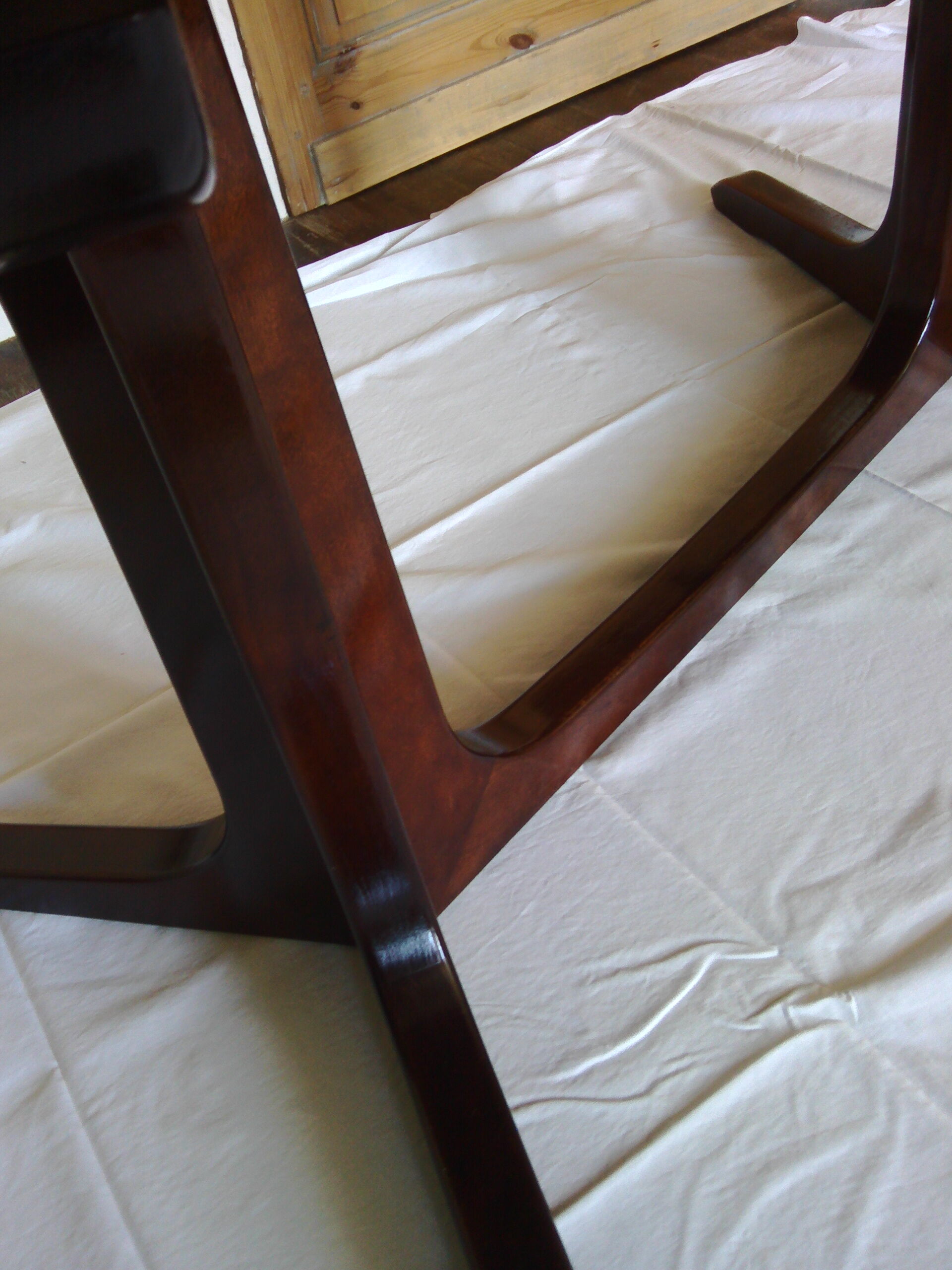 Vintage oval dining table with extensions for Baumann - 1960