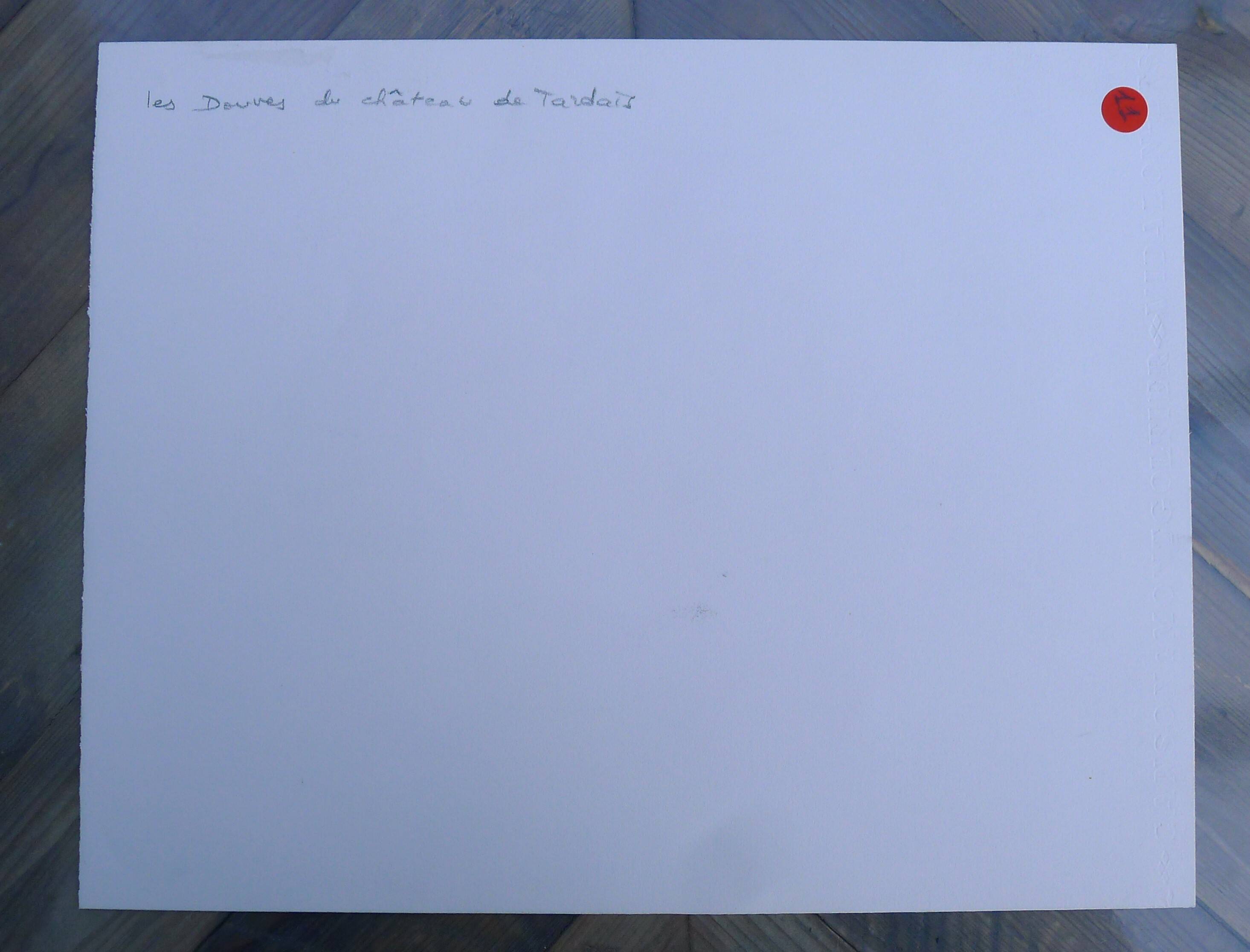 Original drawing in black chalk by Jean Villette (1913-2005)