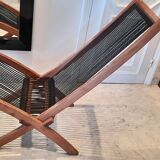 Rope folding chair