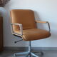 Delta 2000 Wilkhahn armchair in camel leather