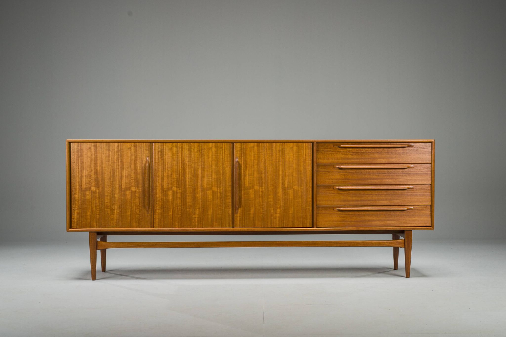 Mid-Century Type 214 Sideboard in Teak by Heinrich Riestenpatt for RT Möbel