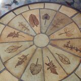 Tiled coffee table signed scrubland Roger Capron