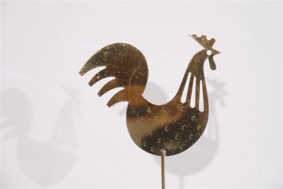 Rooster candle holder by Gunnar Ander for Ystad Metall