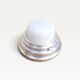 Vintage 1950s wall lamp porthole in aluminium and opal glass.