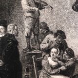 1 lot 6 prints revue l'art late 19th century: importun, desmoulins, cabaret, venice, chaumieres, menetrier