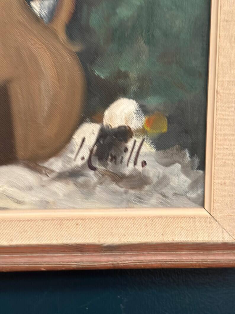 Original Swedish Oil on Canvas – “Still Life” by Inge Camill – Signed – Vintage & Framed – 57 × 34 cm (22.4" × 13.4")