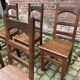 Set of 6 oak chairs