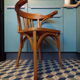 Ancien fauteuil Baumann en bois courbé