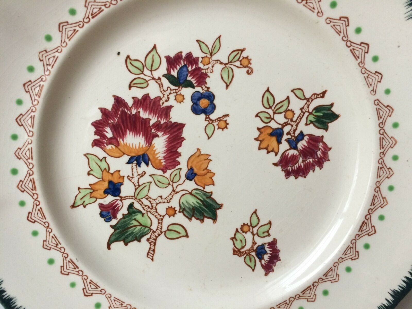 Flat plate décor Shanghai Longwy France