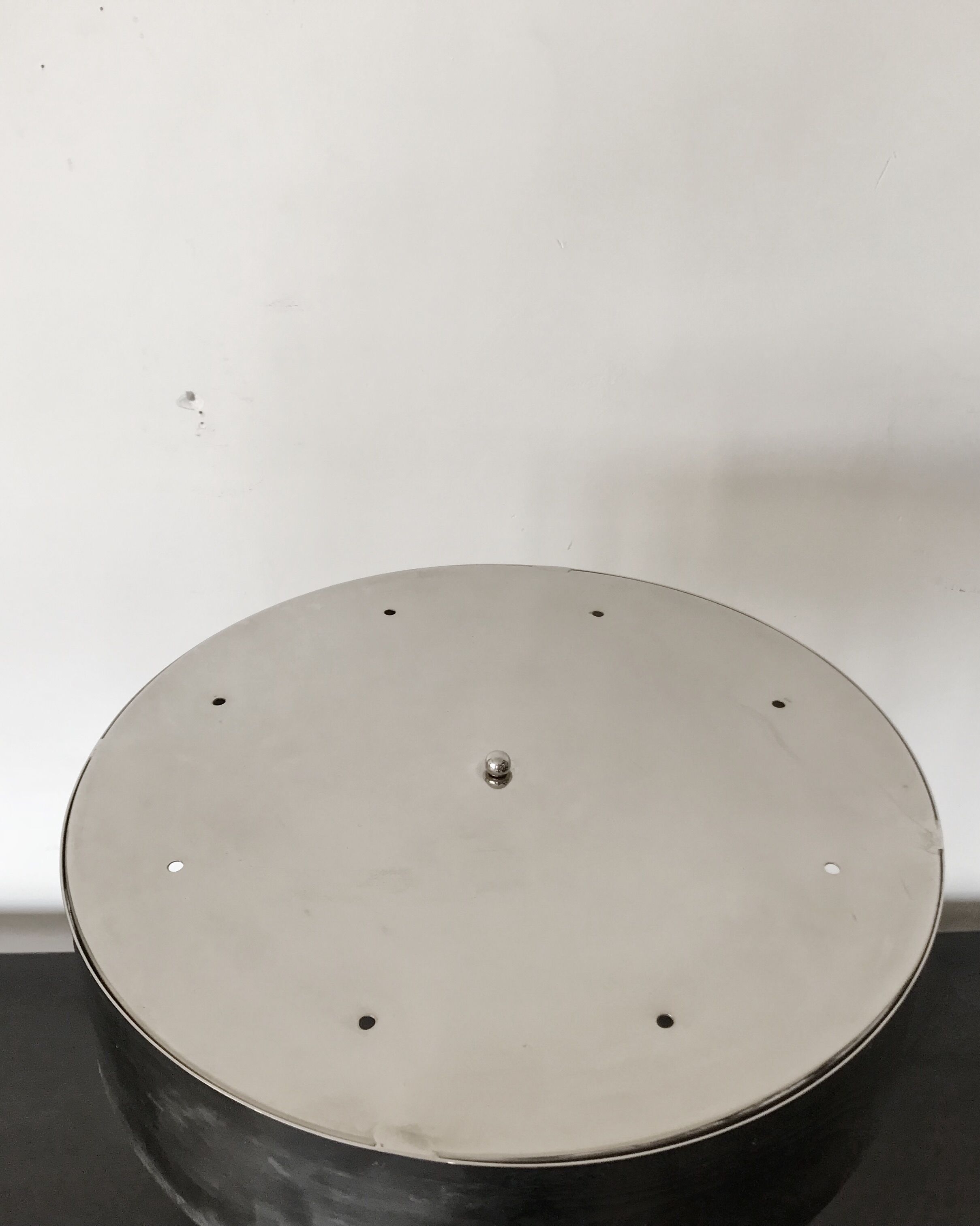 Chromed metal desk lamp 1970