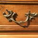 Vintage neo-Louis XV chest of drawers in solid walnut with 3 drawers