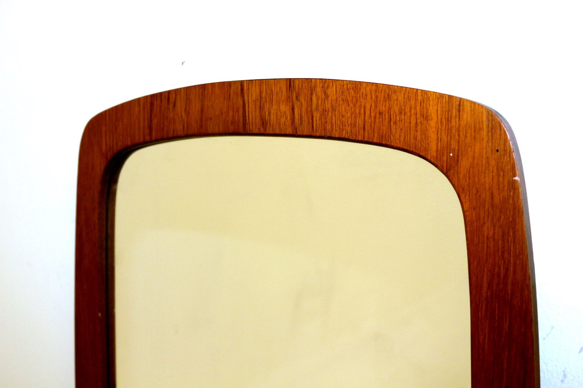 Mirror "Pebble" in teak, Sweden, 1960, 69x41cm