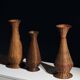 Set of three wicker vases – French folk art, circa 1950