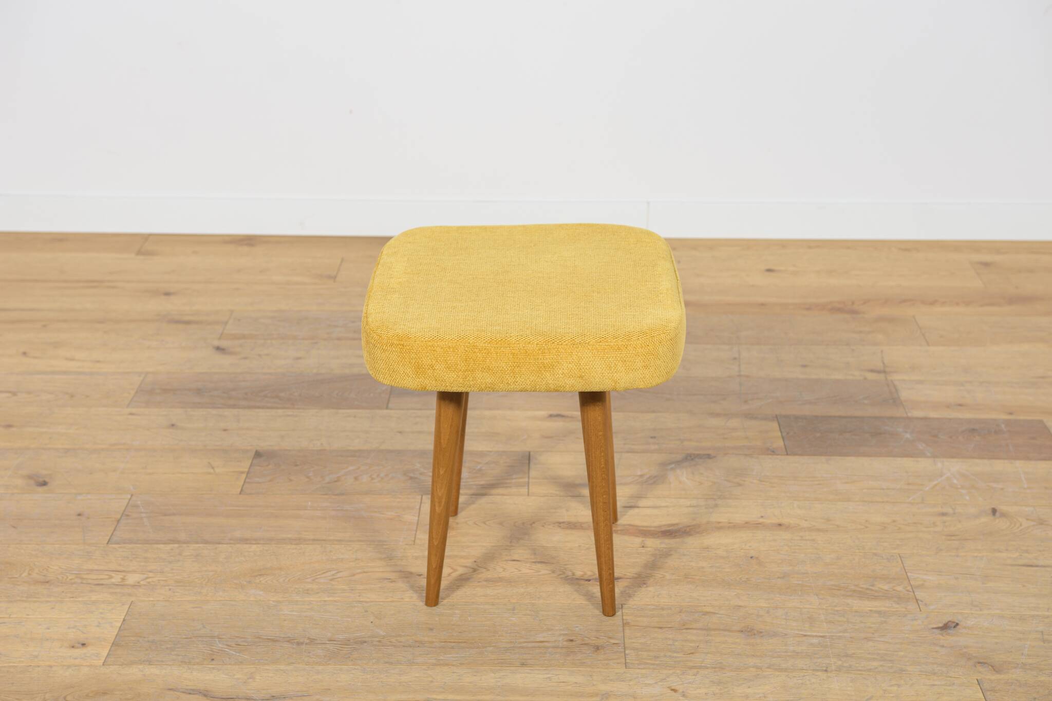 Mid-Century Teak Stool, Poland, 1970s