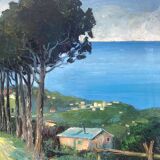 Mediterranean landscape signed from 1970