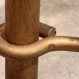 Elegant Gilded Iron Coffee Table by Giovanni Banci, Italy 1970