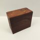 Rectangular wooden box deco in relief 15 cm x 13 cm