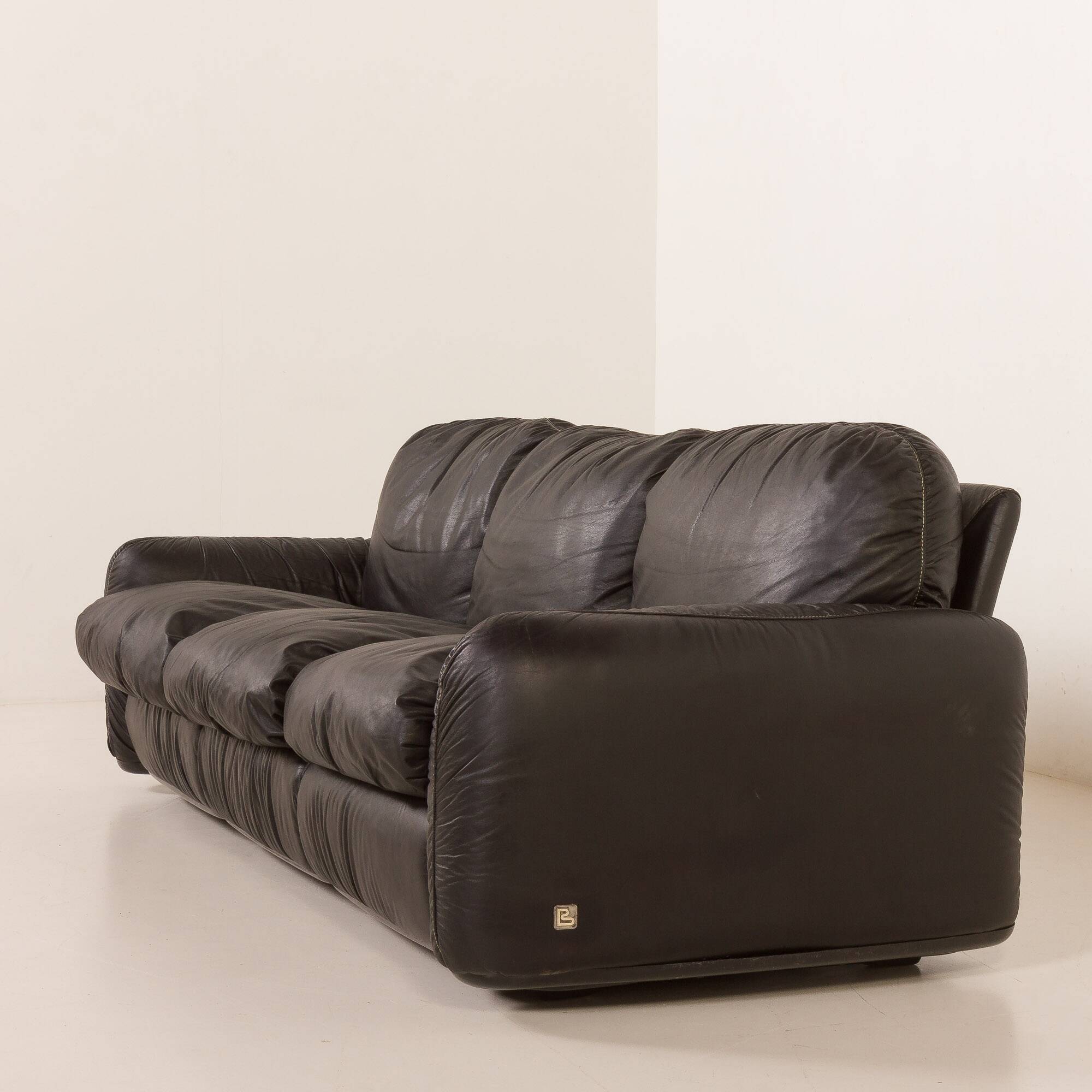 Vintage Piumotto Three-Seater Sofa by Arrigo Arrigoni for Busnelli, 1970s