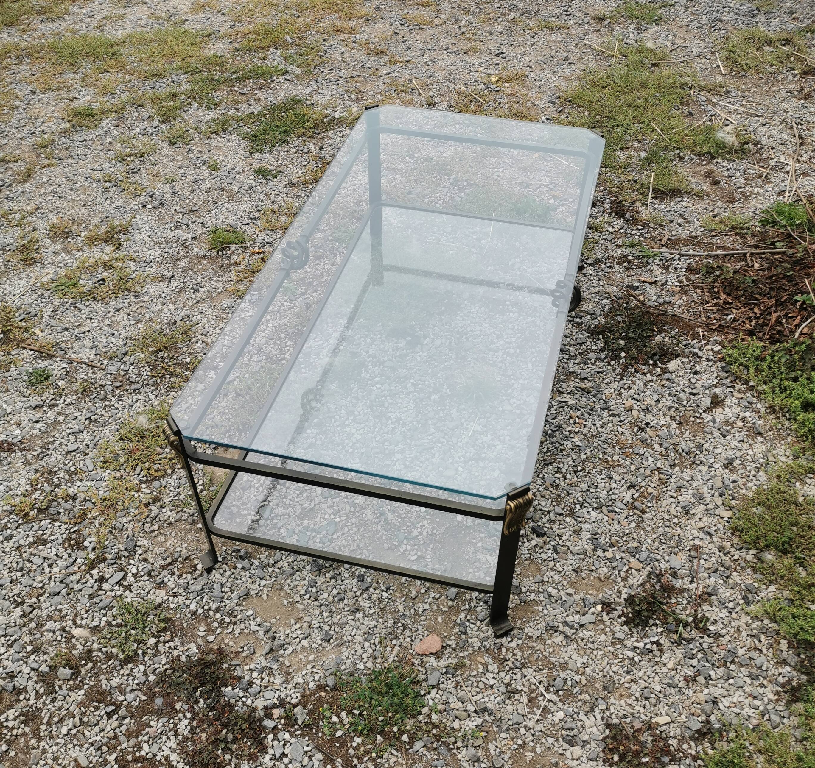 Wrought iron coffee table