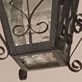 Suspension old wrought iron lantern