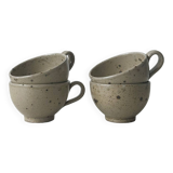 Pyrite 'quail shell' ceramic stoneware mugs