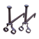 Pair of cast iron fire dogs
