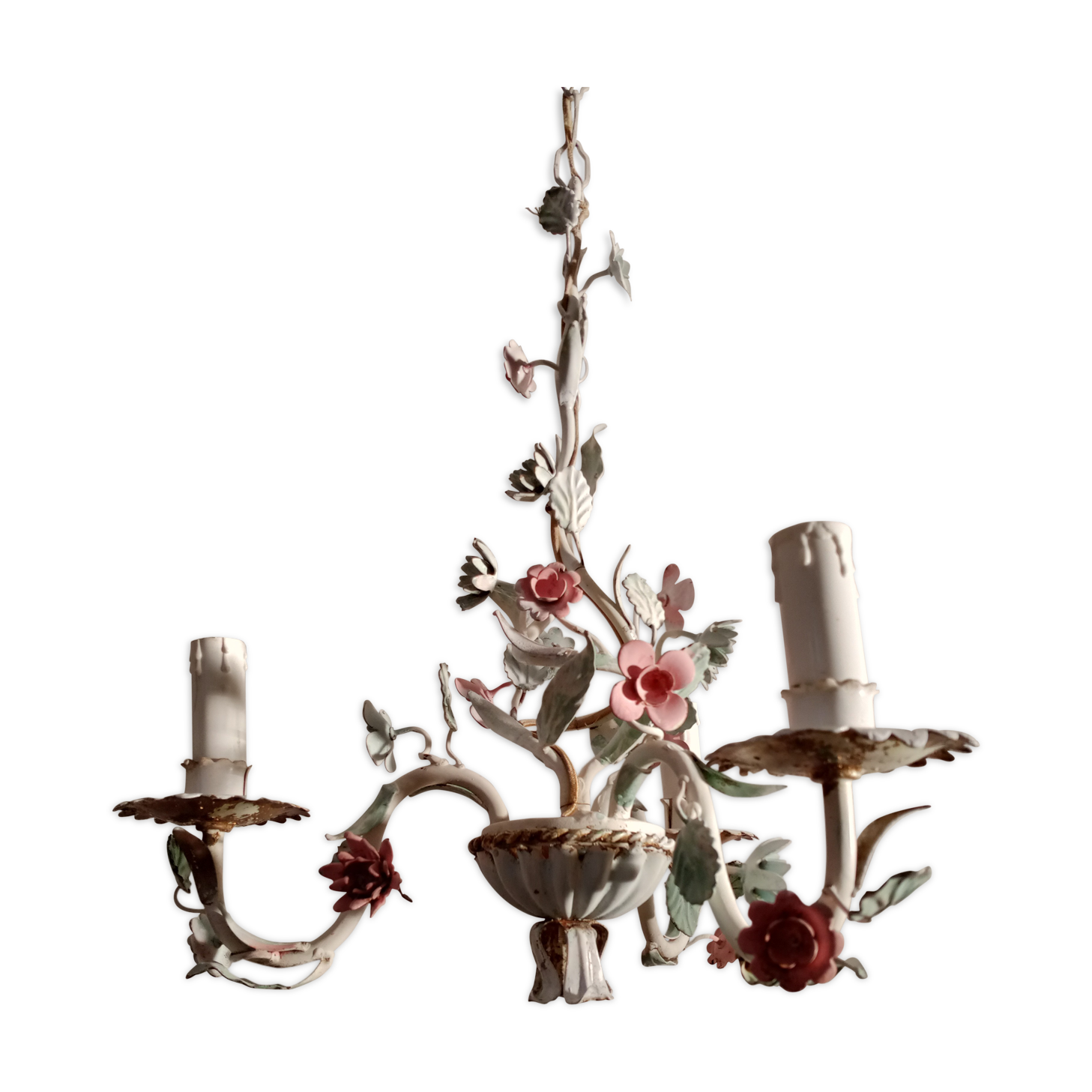 Metal chandelier "flowers"