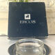 Silver plated butter dish with crystal insert by Ercuis, original box