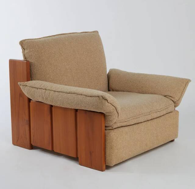 Fauteuil en orme Maison Regain - années 1980