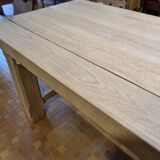 Brutalist oak table